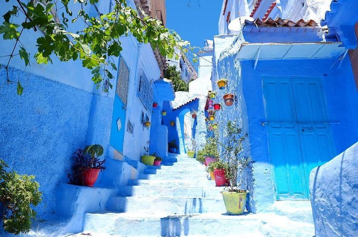 Chefchaouen blue street